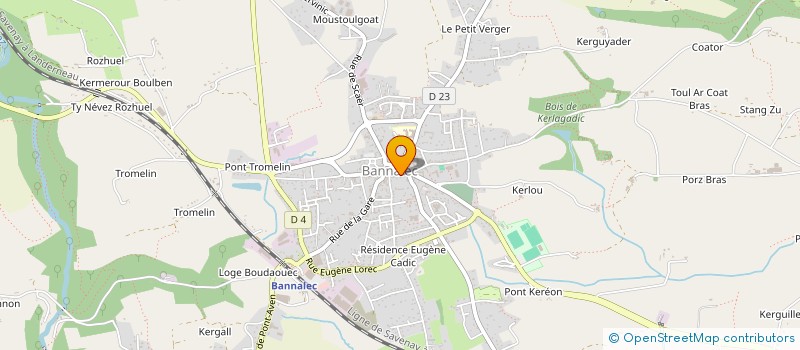 localisation de l'entreprise SCI FADICA  BANNALEC