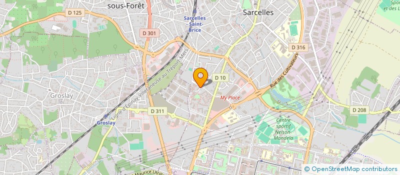localisation de l'entreprise SCI FADIMY  SARCELLES