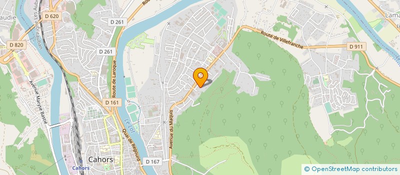 localisation de l'entreprise SCI FADM  CAHORS