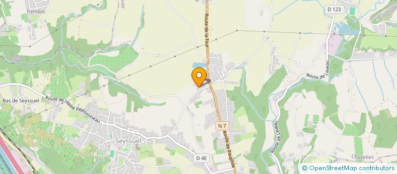 localisation de l'entreprise SCI FADOLYSO  SEYSSUEL