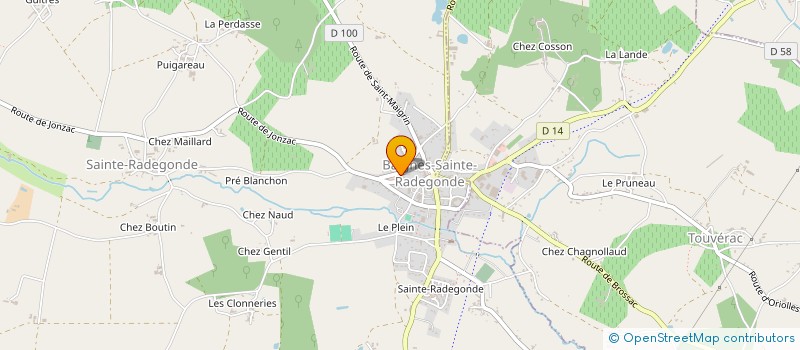 localisation de l'entreprise SCI FADY  BAIGNES-SAINTE-RADEGONDE
