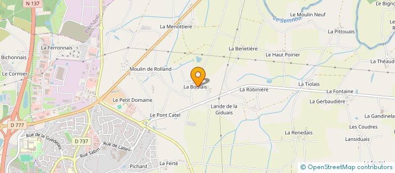 localisation de l'entreprise SCI FAEDJANE  BAIN-DE-BRETAGNE