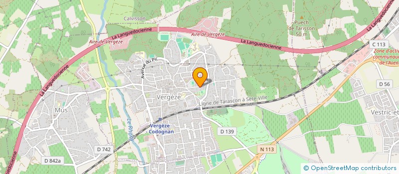 localisation de l'entreprise SCI FAEL IMMOBILIER  VERGEZE