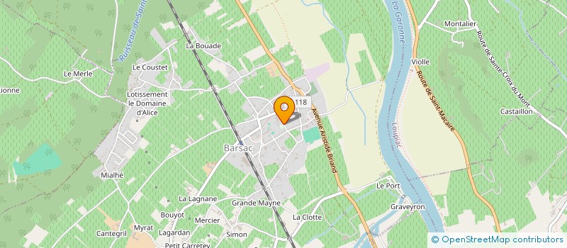 localisation de l'entreprise SCI FAENA  BARSAC