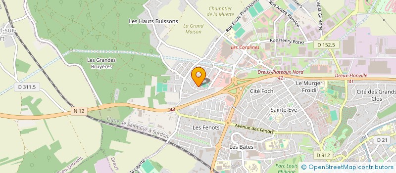 localisation de l'entreprise SCI FAF à DREUX