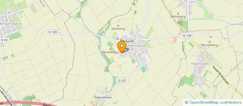 localisation de l'entreprise SCI FAF  WITTERSHEIM