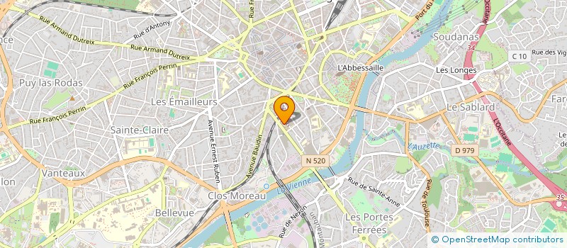 localisation de l'entreprise SCI FAFA à LIMOGES