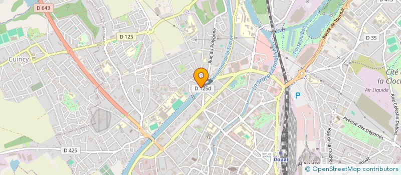 localisation de l'entreprise SCI FAG IMMO à DOUAI