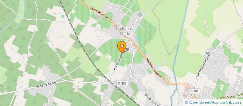 localisation de l'entreprise SCI FAGAND  - C  GAILLAN-EN-MEDOC