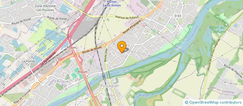 localisation de l'entreprise SCI FAGES  PORTET-SUR-GARONNE