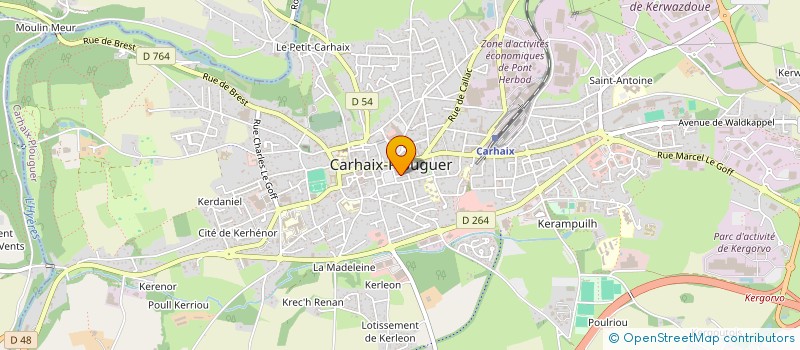 localisation de l'entreprise SCI FAGI à CARHAIX-PLOUGUER