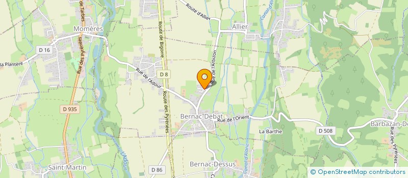 localisation de l'entreprise SCI FAGI  ARCIZAC-ADOUR