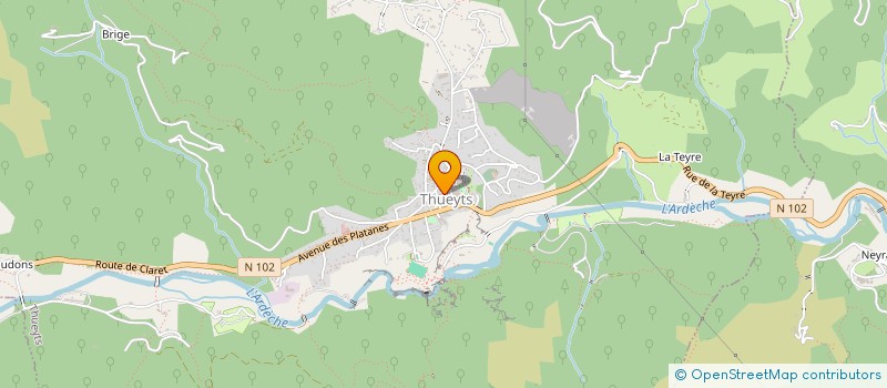 localisation de l'entreprise SCI FAGIAUSE  THUEYTS