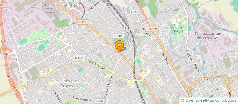 localisation de l'entreprise SCI FAGIM à TROYES