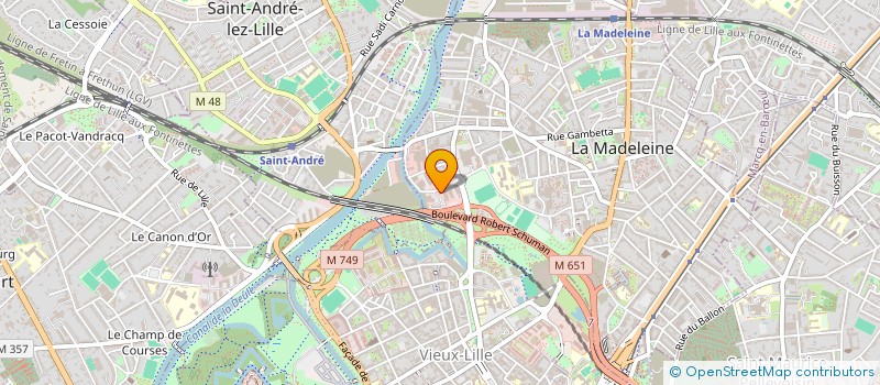 localisation de l'entreprise SCI FAGUS REIMS à LA MADELEINE