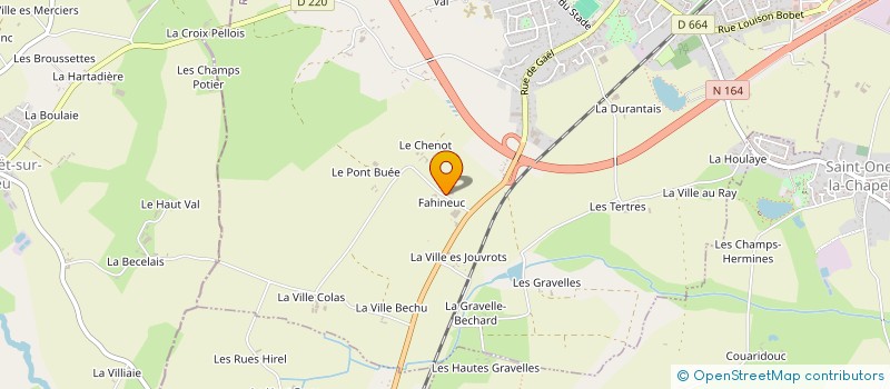 localisation de l'entreprise SCI FAHINEUC  SAINT-MEEN-LE-GRAND