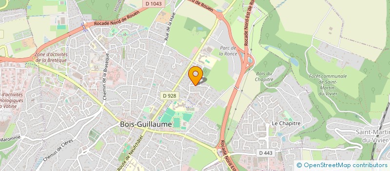 localisation de l'entreprise SCI FAHO  BOIS-GUILLAUME