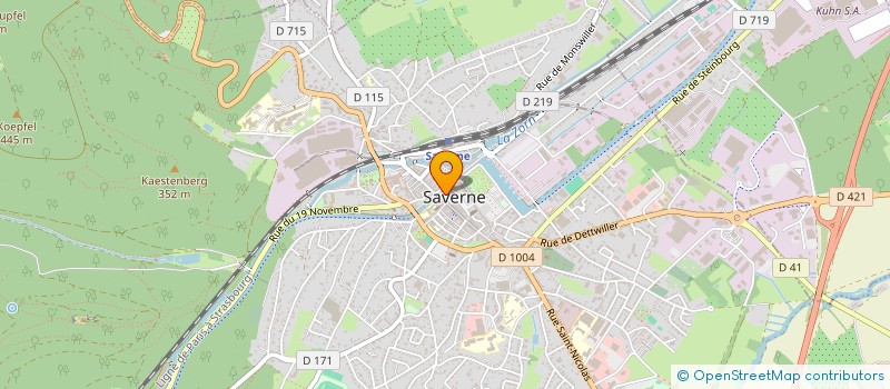 localisation de l'entreprise SCI FAHOGE  SAVERNE