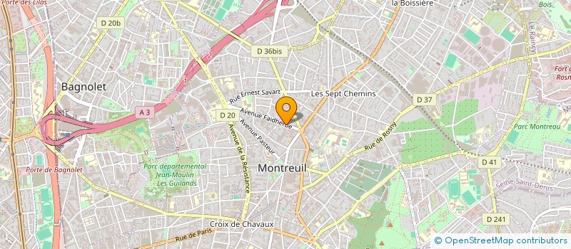 localisation de l'entreprise SCI FAIDHERBE à MONTREUIL