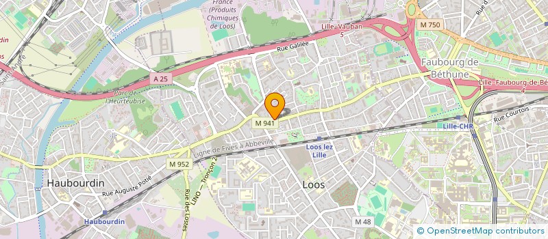 localisation de l'entreprise SCI FAIDHERBE  LOOS