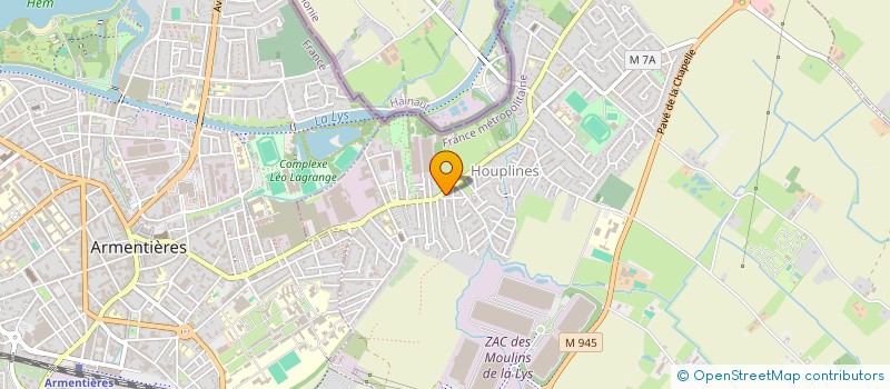 localisation de l'entreprise SCI FAIDHERBE  HOUPLINES