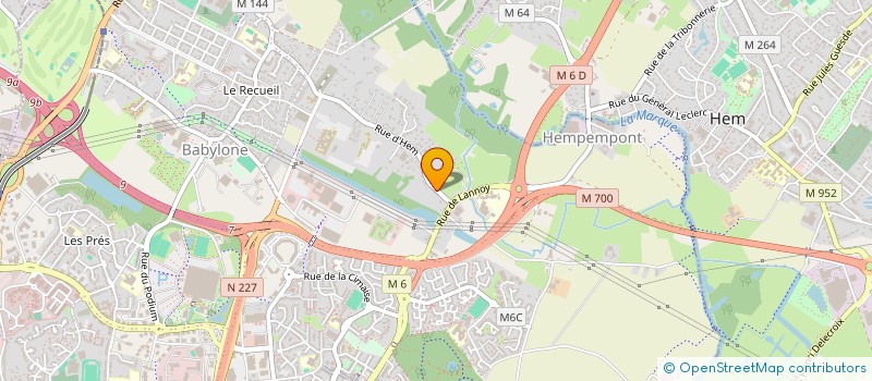 localisation de l'entreprise SCI FAIDHERBE à VILLENEUVE-D'ASCQ