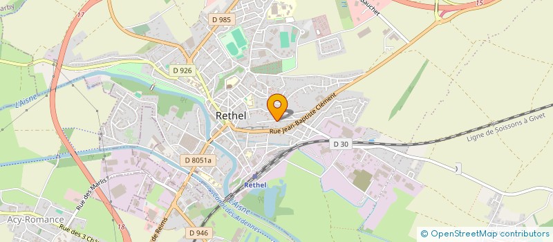 localisation de l'entreprise SCI FAIDHERBE  RETHEL