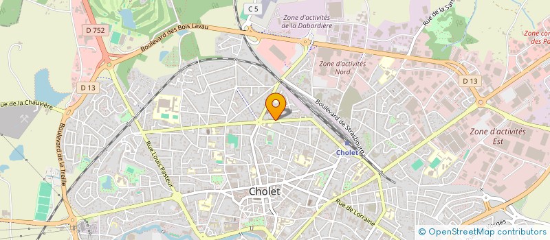 localisation de l'entreprise SCI FAIDHERBE à CHOLET