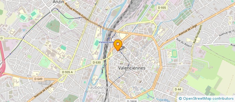 localisation de l'entreprise SCI FAIDHERBE  VALENCIENNES