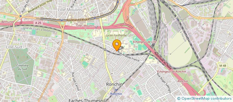 localisation de l'entreprise SCI FAIDHERBE II  RONCHIN