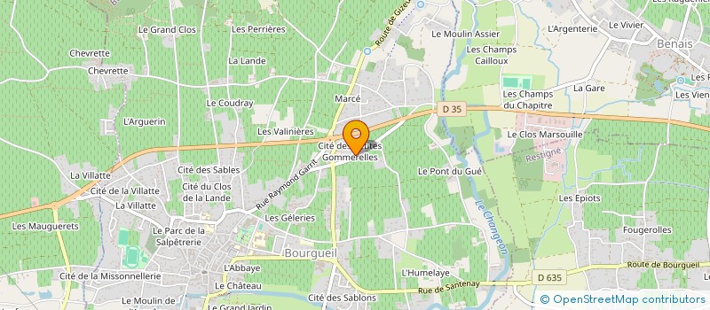 localisation de l'entreprise SCI FAIGNANT DS  BOURGUEIL