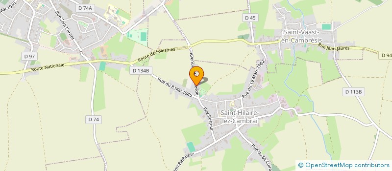 localisation de l'entreprise SCI FAILLE KENNEY  SAINT-HILAIRE-LEZ-CAMBRAI