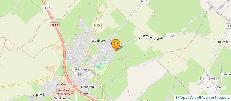 localisation de l'entreprise SCI FAIR PLAY  SAINTE-MERE-EGLISE