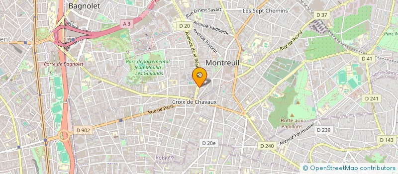 localisation de l'entreprise SCI FAIRWAY à MONTREUIL