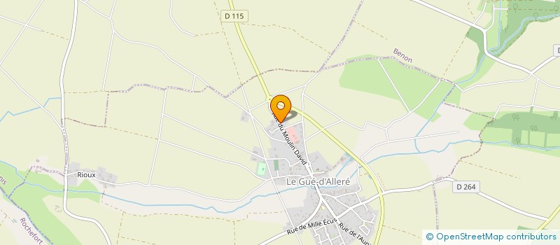 localisation de l'entreprise SCI FAIRWAY  LE GUE-D'ALLERE