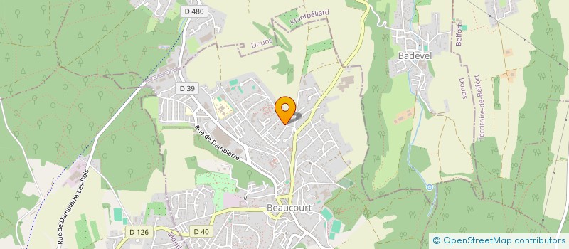 localisation de l'entreprise SCI FAIVRE NICOLAS à BEAUCOURT