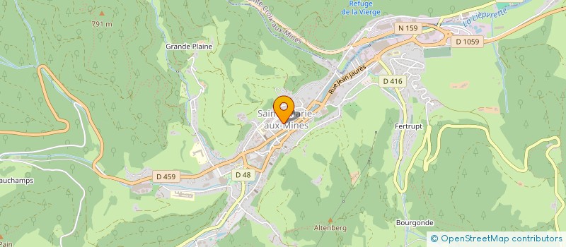 localisation de l'entreprise SCI FAJ  SAINTE-MARIE-AUX-MINES