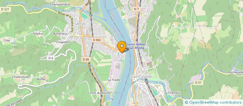 localisation de l'entreprise SCI FAJ  SARRAS