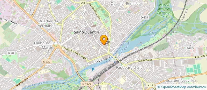 localisation de l'entreprise SCI FAJA à SAINT-QUENTIN