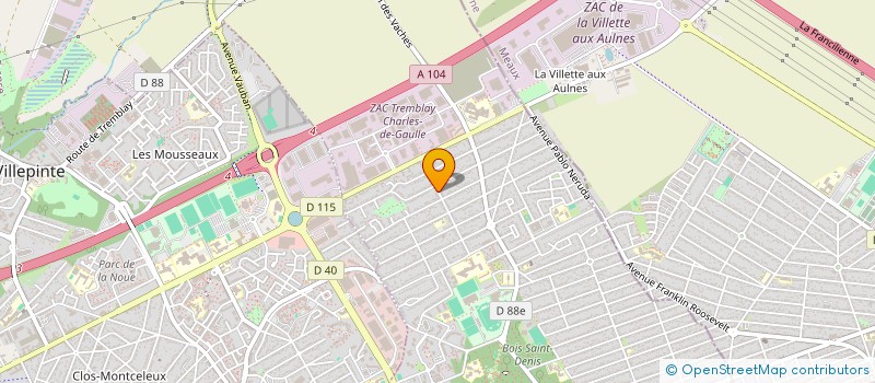 localisation de l'entreprise SCI FAJAKY à TREMBLAY-EN-FRANCE