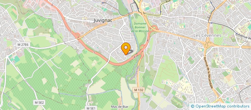 localisation de l'entreprise SCI FAJE  JUVIGNAC