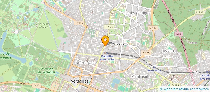 localisation de l'entreprise SCI FALALI à VERSAILLES