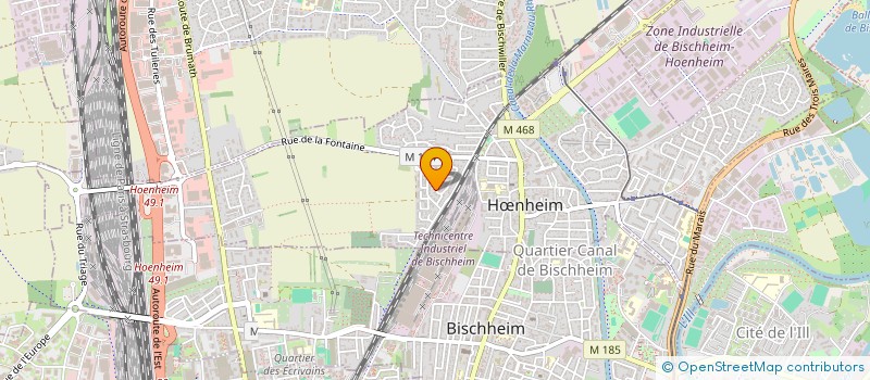 localisation de l'entreprise SCI FALAU  HNHEIM