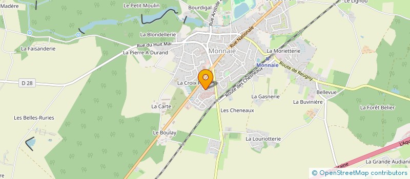 localisation de l'entreprise SCI FALC  MONNAIE