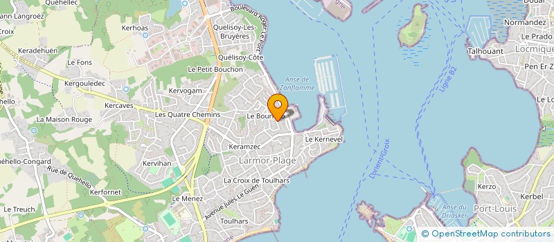 localisation de l'entreprise SCI FALCON  LARMOR-PLAGE