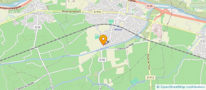 localisation de l'entreprise SCI FALCONE  MILLAS