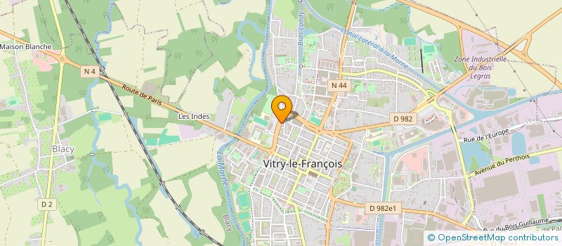 localisation de l'entreprise SCI FALCONIS à VITRY-LE-FRANCOIS