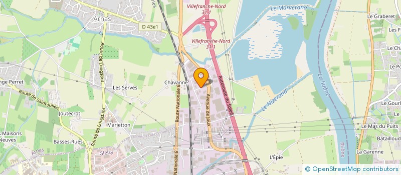 localisation de l'entreprise SCI FALCORD  ARNAS