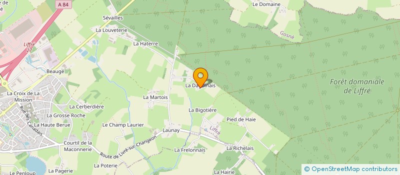 localisation de l'entreprise SCI FALIAS  SAINT-AUBIN-DU-CORMIER