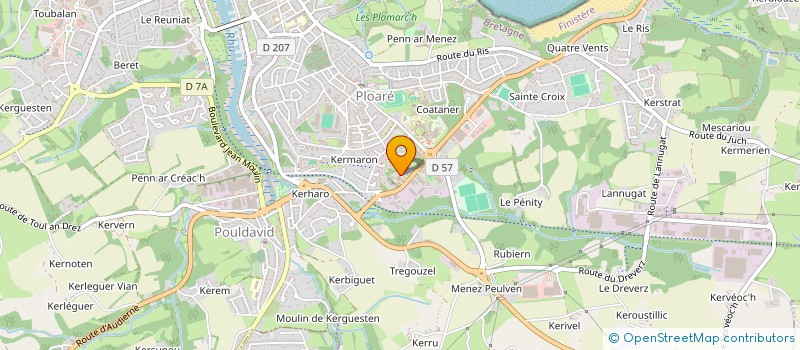 localisation de l'entreprise SCI FALIGOT DE LA BOUVRIE  DOUARNENEZ